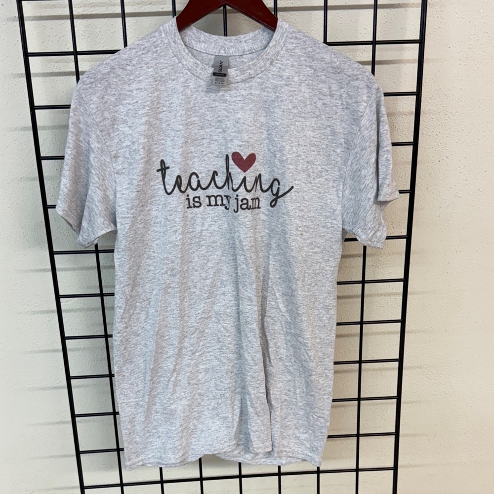 Gildan Gray T-Shirt with Heart Motif